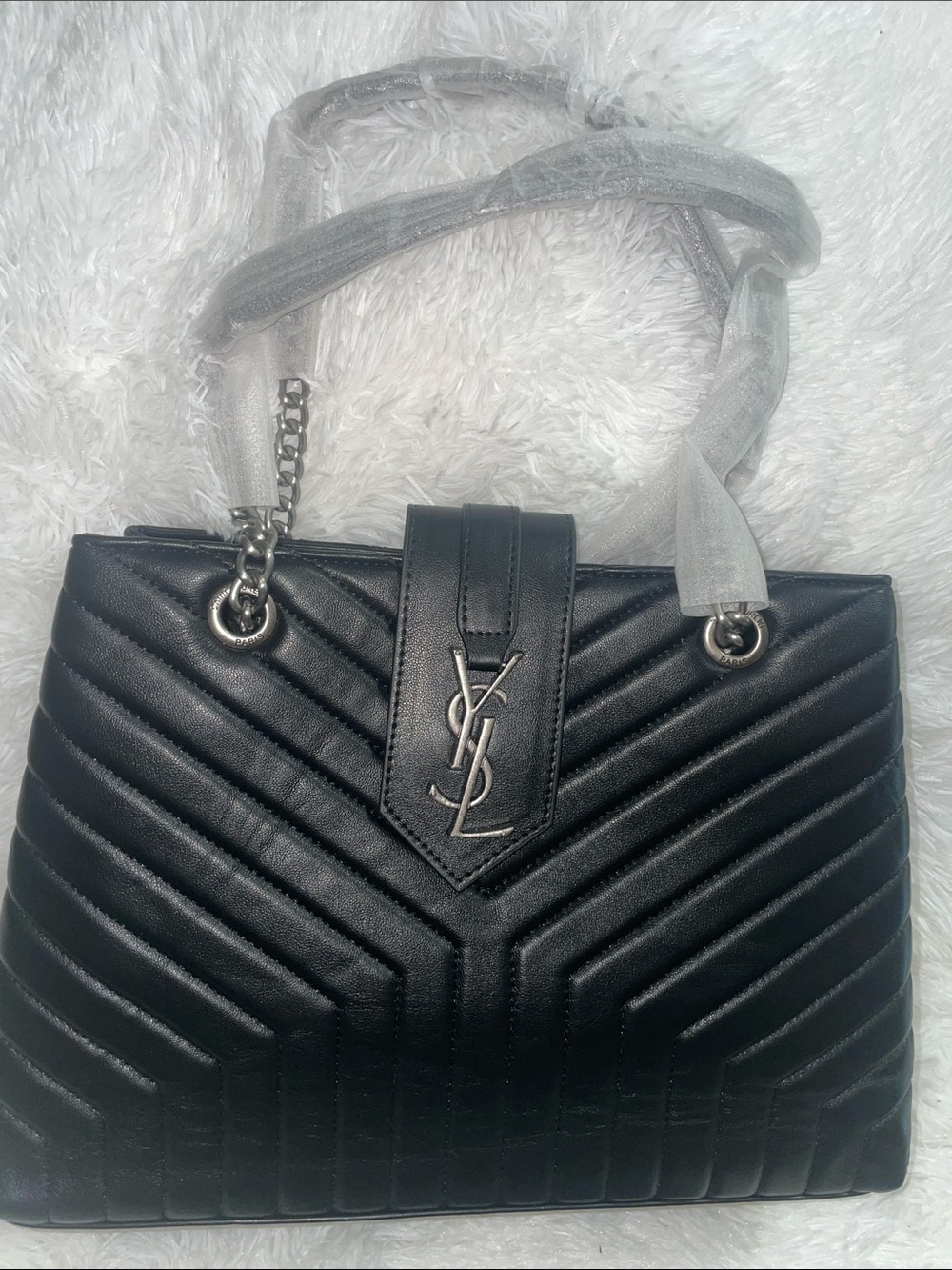Luxury Black Quilted Leather Shoulder Bag